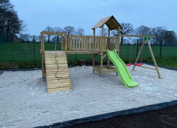 Der Spielplatz ist fertig!