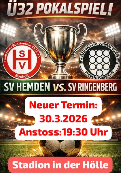 AH-Kreispokal gegen SV Ringenberg