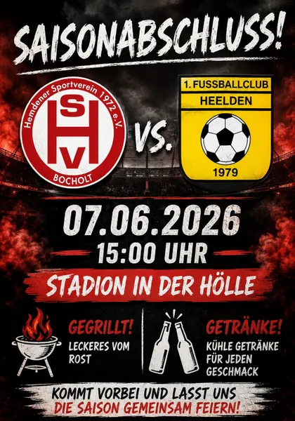 letztes Saisonspiel am 07.06.2026