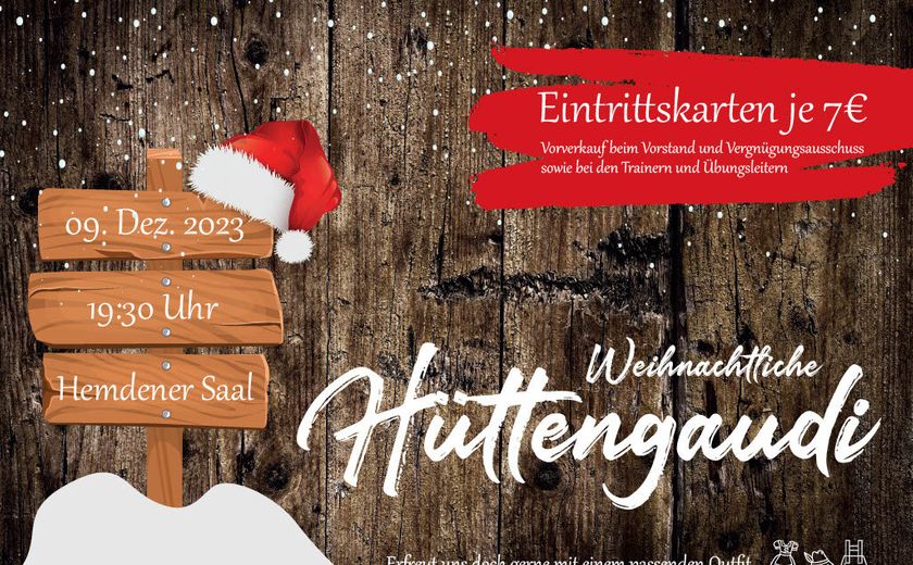 Weihnachts-/Nikolausfeier am 09. und 10.12.